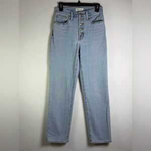 Madewell Women’s The Perfect Vintage Straight Jean High Rise Button Fly Size 25